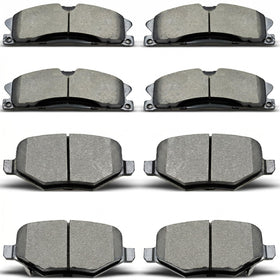 evkingauto packaging showing 8-piece brake pad kit and part numbers for easy verification