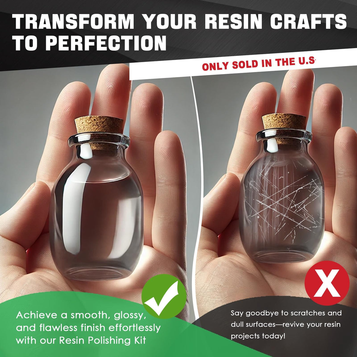 Evlisrtpk epoxy polish compound jar for fine scratch removal and gloss