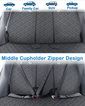 EVMODS dog riding on protector showing comfortable, clean backseat