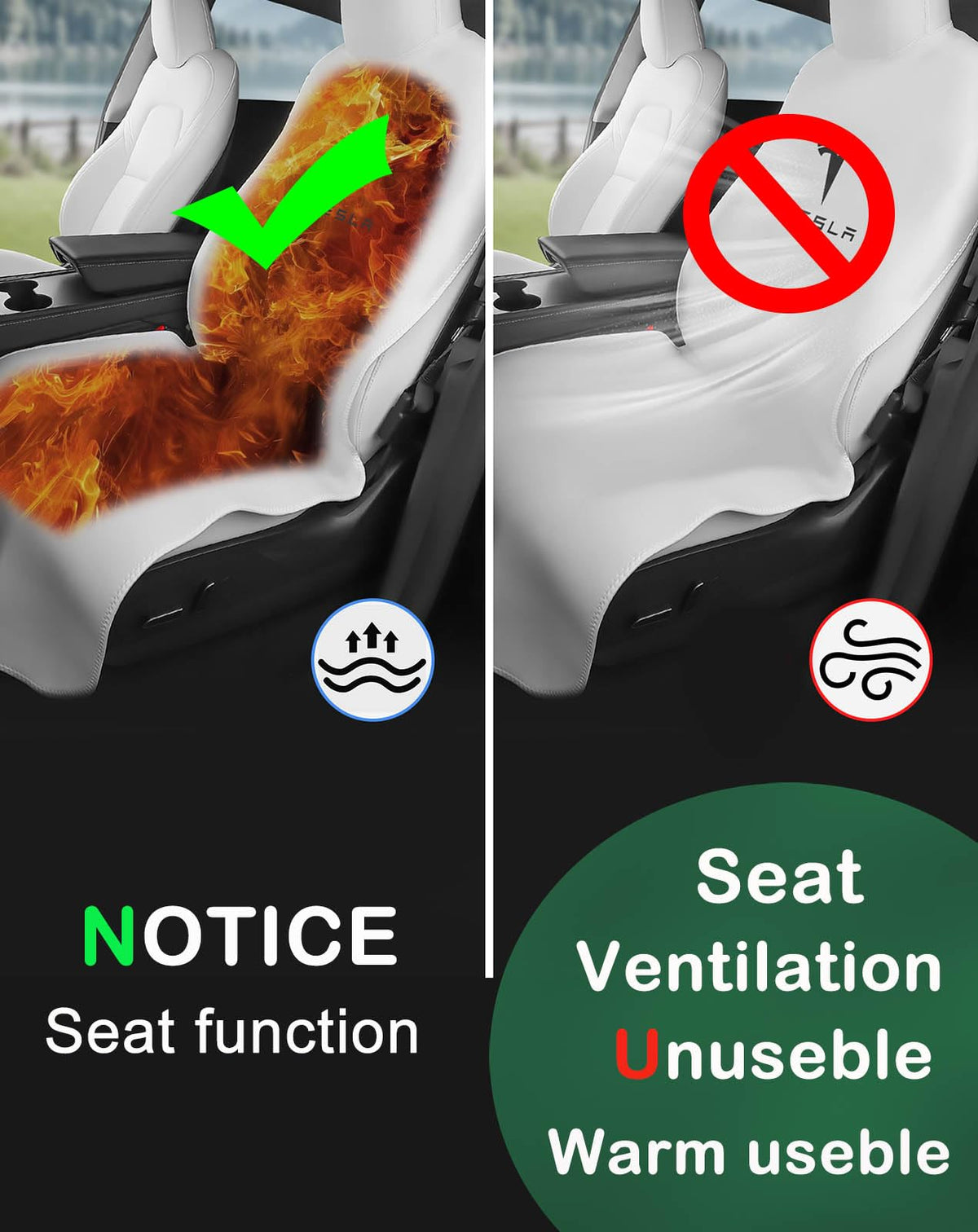 EVMODS demonstrating spilled drink on cover keeping original seat dry and stain-free