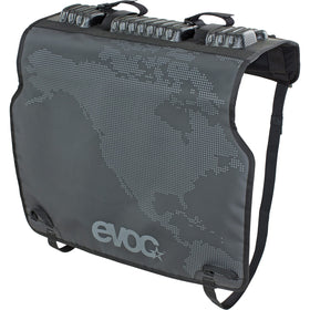 EVOC tailgate pad front view showing full coverage and vehicle protection
