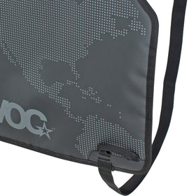 EVOC straps and fixation points detail showing secure bike anchoring