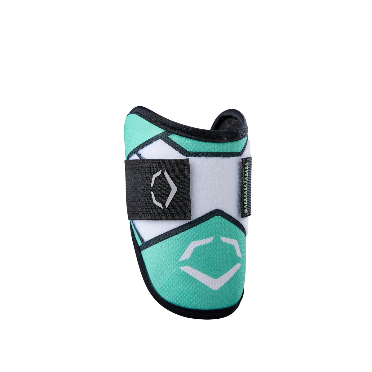 EvoShield front packaging showing Seafoam youth elbow guard and benefits