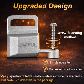 EVRBUL installed brackets in a front door restoring firm armrest support and reducing rattle
