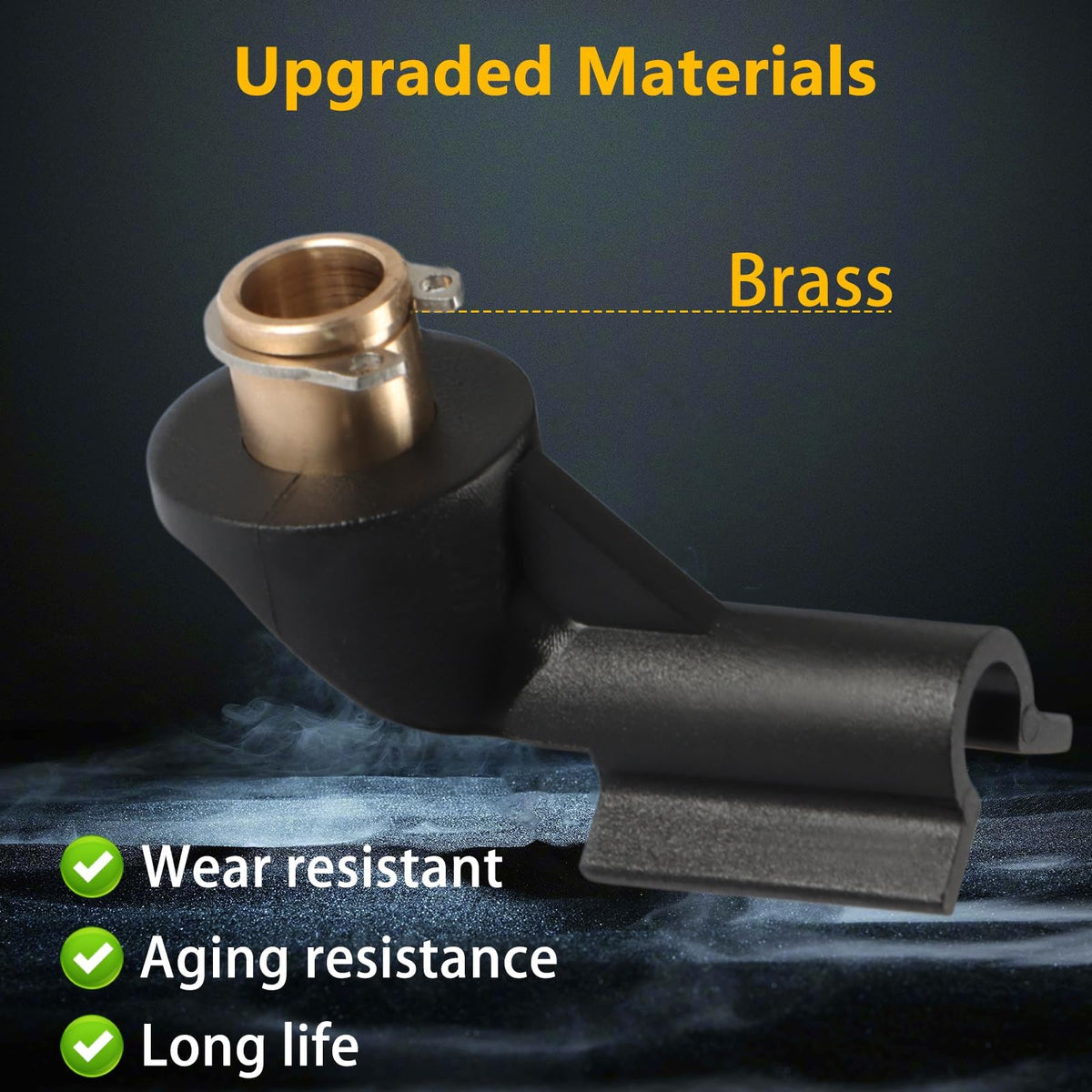 EVRBUL brass insert close-up highlighting durable copper contact surface