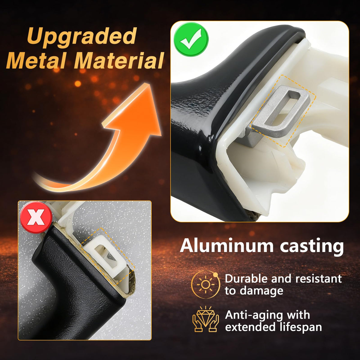EVRBUL close-up of aluminum bracket texture highlighting durable upgraded material