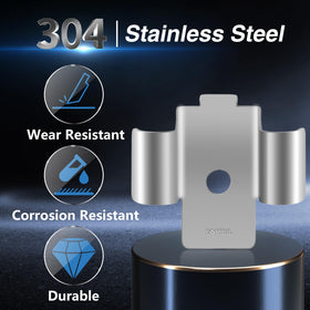 EVRBUL close-up stainless steel texture highlighting corrosion resistance and finish