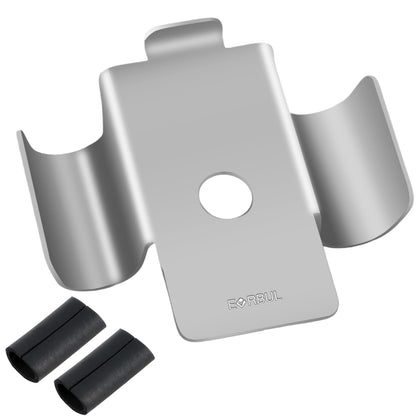 EVRBUL front view clip retainer showing solid stainless steel construction and durability