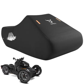 EVRBUL front view on a Can-Am Ryker showing full coverage and protection