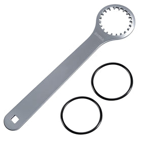 EVRBUL front view of wrench kit showing compact tool and included O-rings for easier maintenance