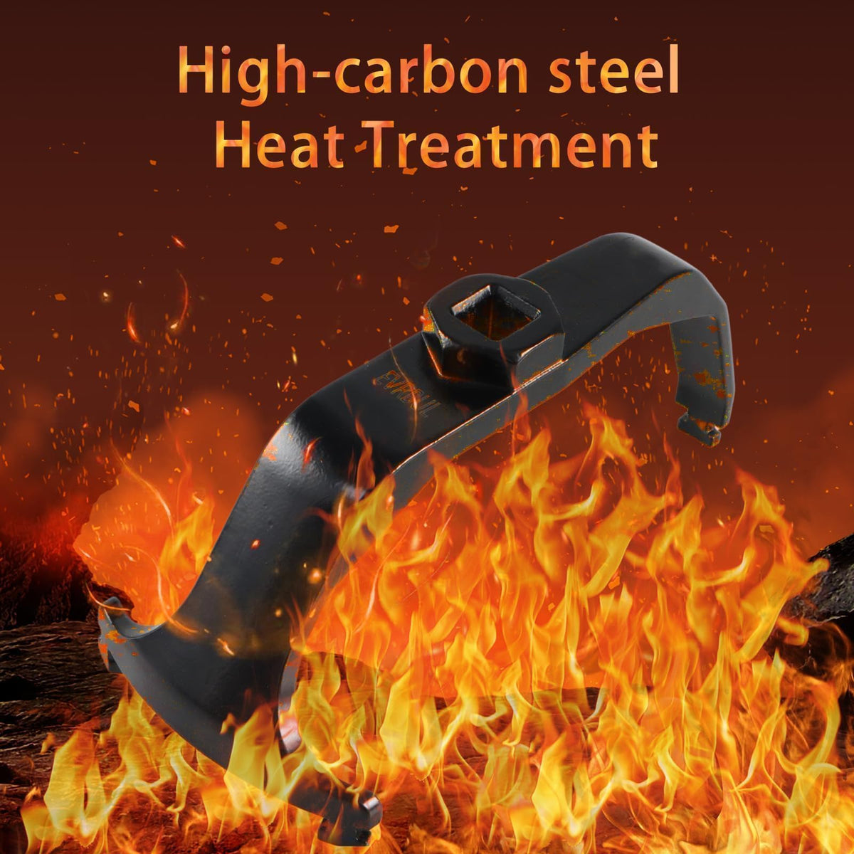 EVRBUL heat-treated steel grain close-up illustrating durability under torque