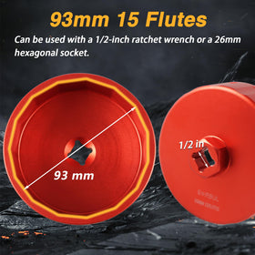 EVRBUL showing 26mm hex socket compatibility for ease