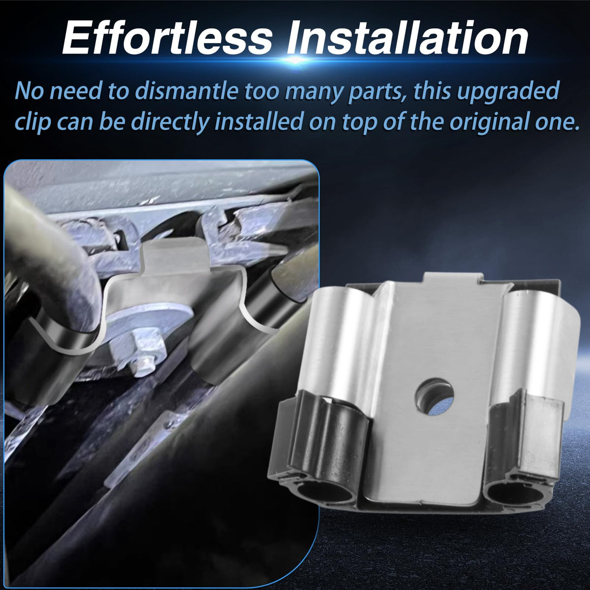 EVRBUL installed on BMW parking brake cable demonstrating secure fit and improved retention