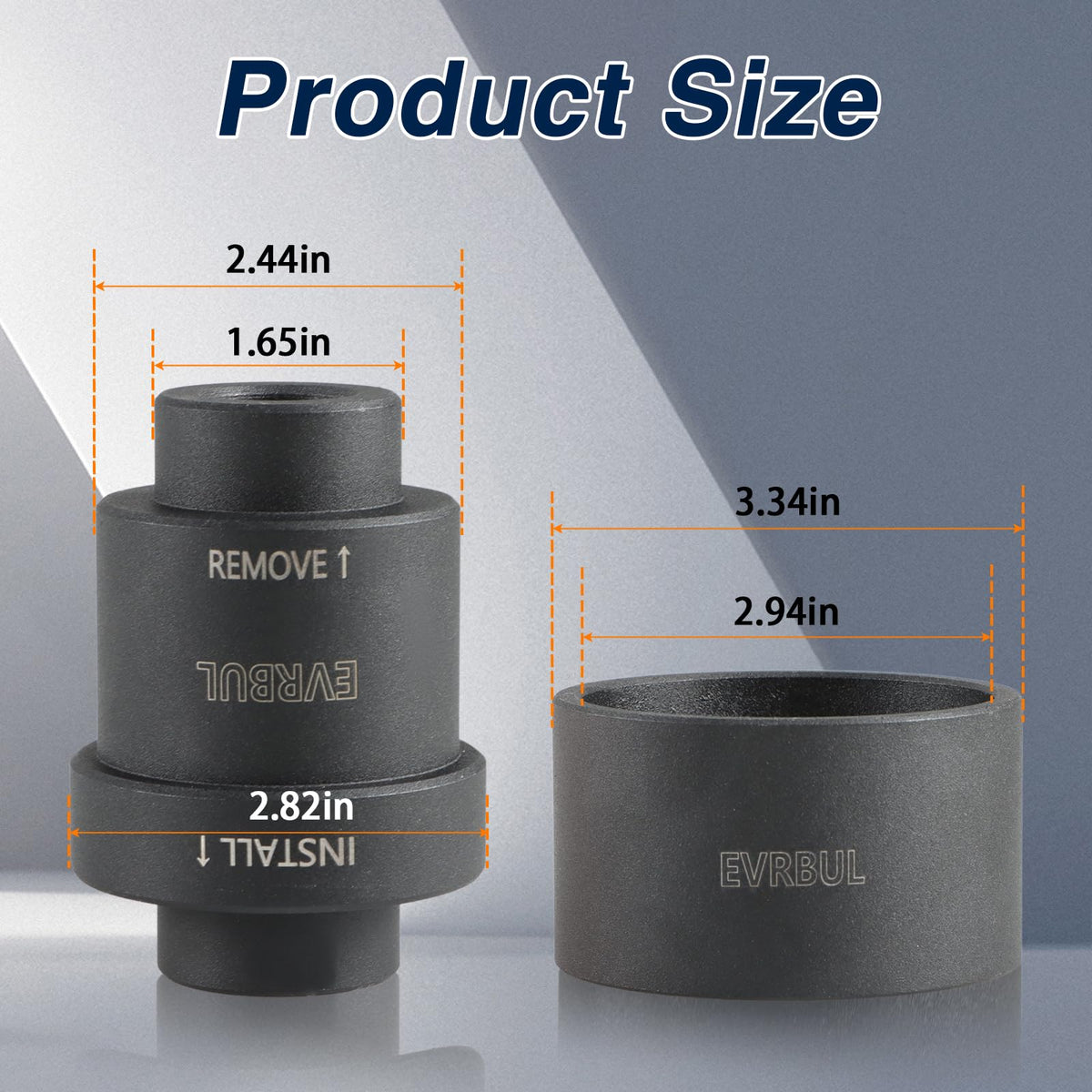EVRBUL press tool in use on hub demonstrating faster bearing replacement