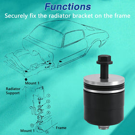 EVRBUL side profile of mounted bushing demonstrating vibration isolation