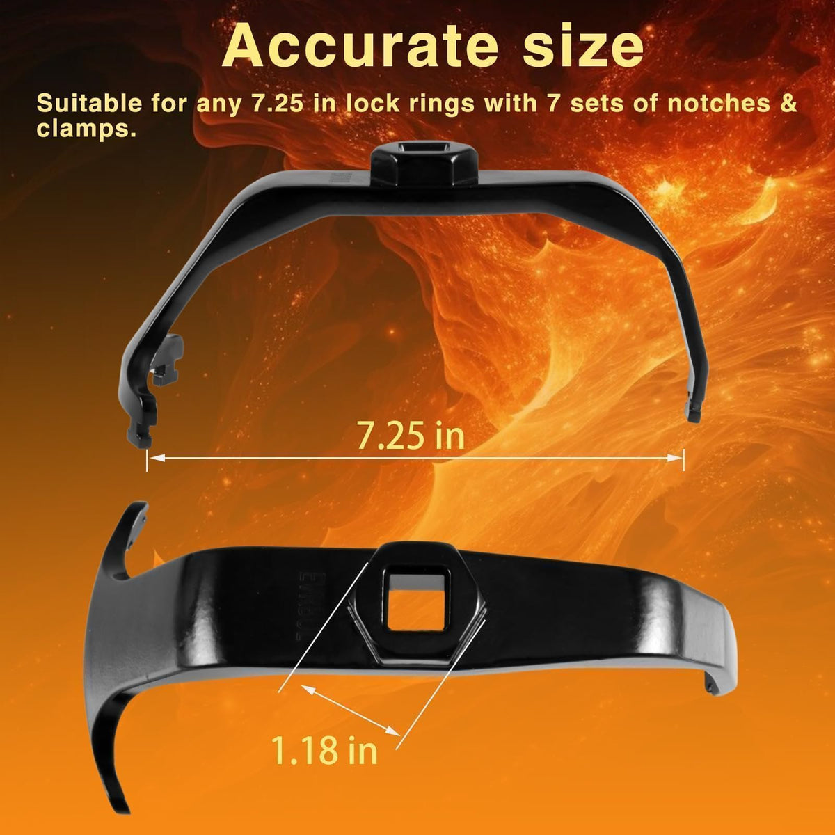 EVRBUL next to a ruler for size scale comparison aiding fit confirmation