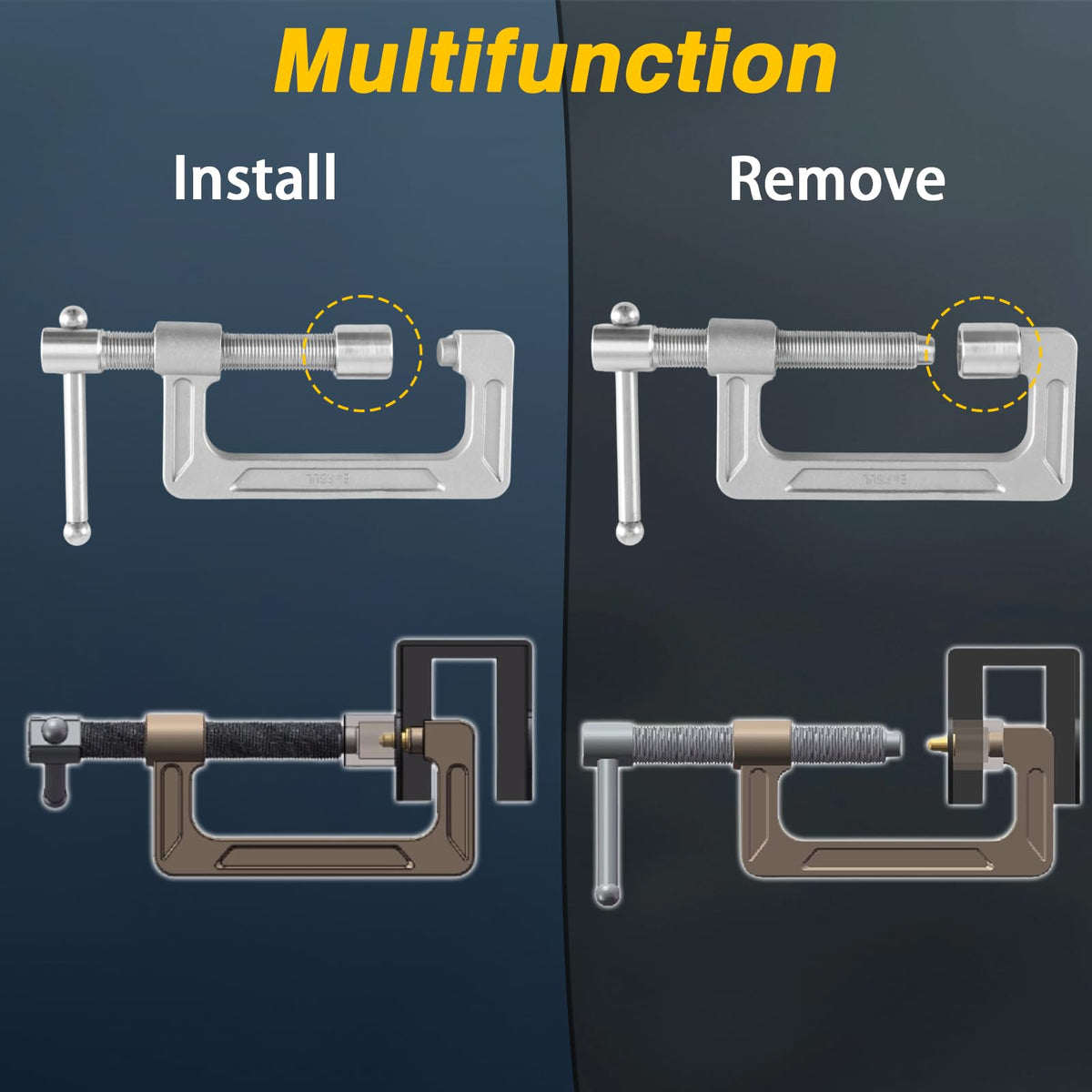 EVRBUL installing cam guide pin to ensure correct alignment