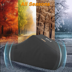 EVRBUL cover on Ryker in rain illustrating waterproof protection