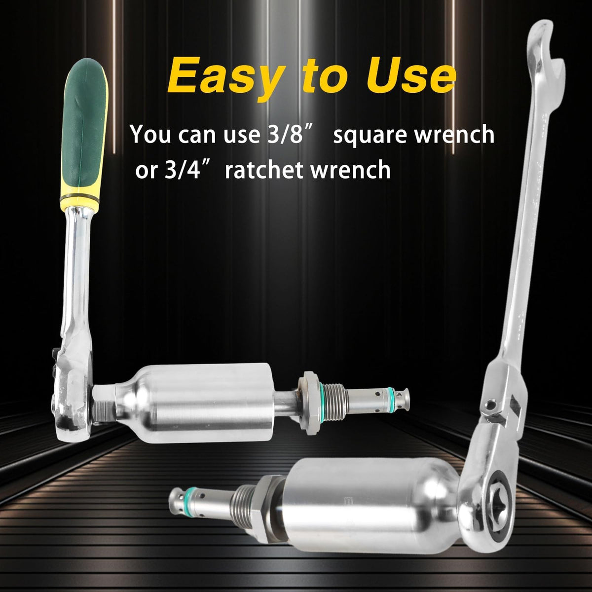 EVRBUL socket fitted to torque wrench demonstrating easier valve removal