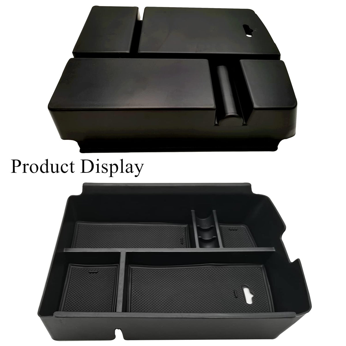EVTIME organizer compartments holding phone, coins, and pens neatly
