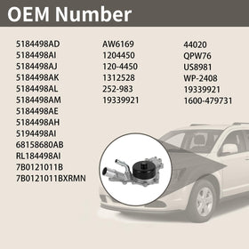 EvTok AW6169 parts label view with cross-reference numbers for easy verification