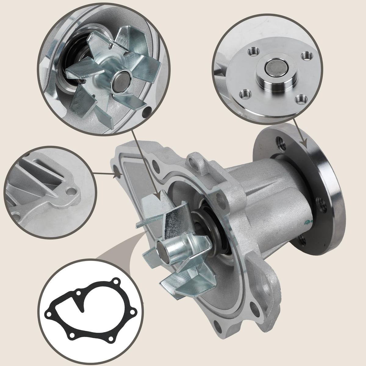EvTok AW9414 impeller closeup highlighting balanced blades for steady flow