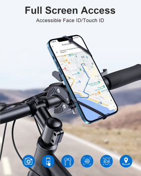EWA mounted on spin bike console enabling clear workout view benefit