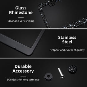 EWBN anti-theft screws and extra rhinestones displayed for installation and repairs benefit: secure mounting