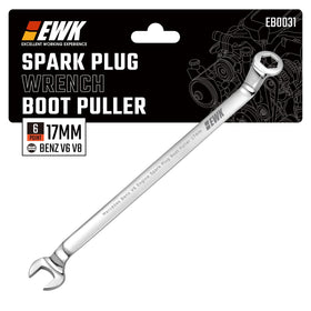 EWK front view of 17mm wrench showing tool shape and durability benefit