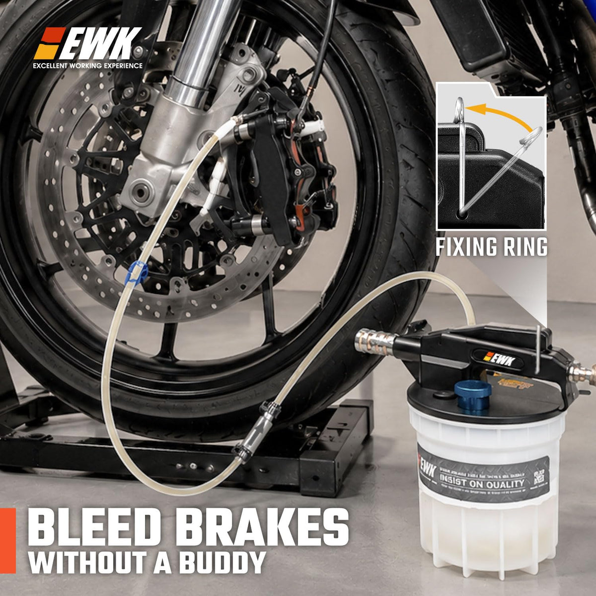 EWK adapter set and hoses laid out to show compatibility and organization