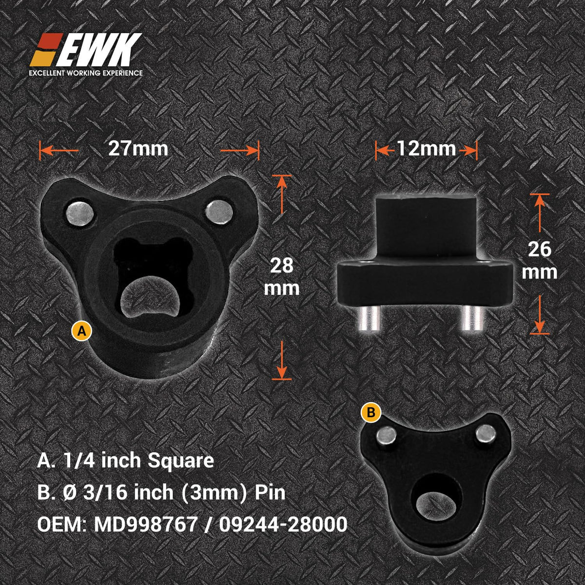 EWK close-up of tensioner cylinders showing secure pulley engagement benefit