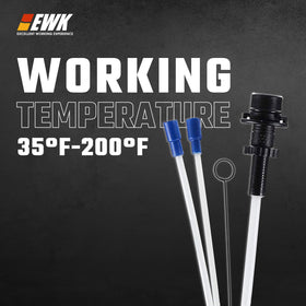 EWK hose connection detail showing secure fit to extractor for leak prevention