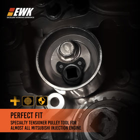 EWK detail of 1/4-inch drive bolt enabling accurate torque control and repeatability