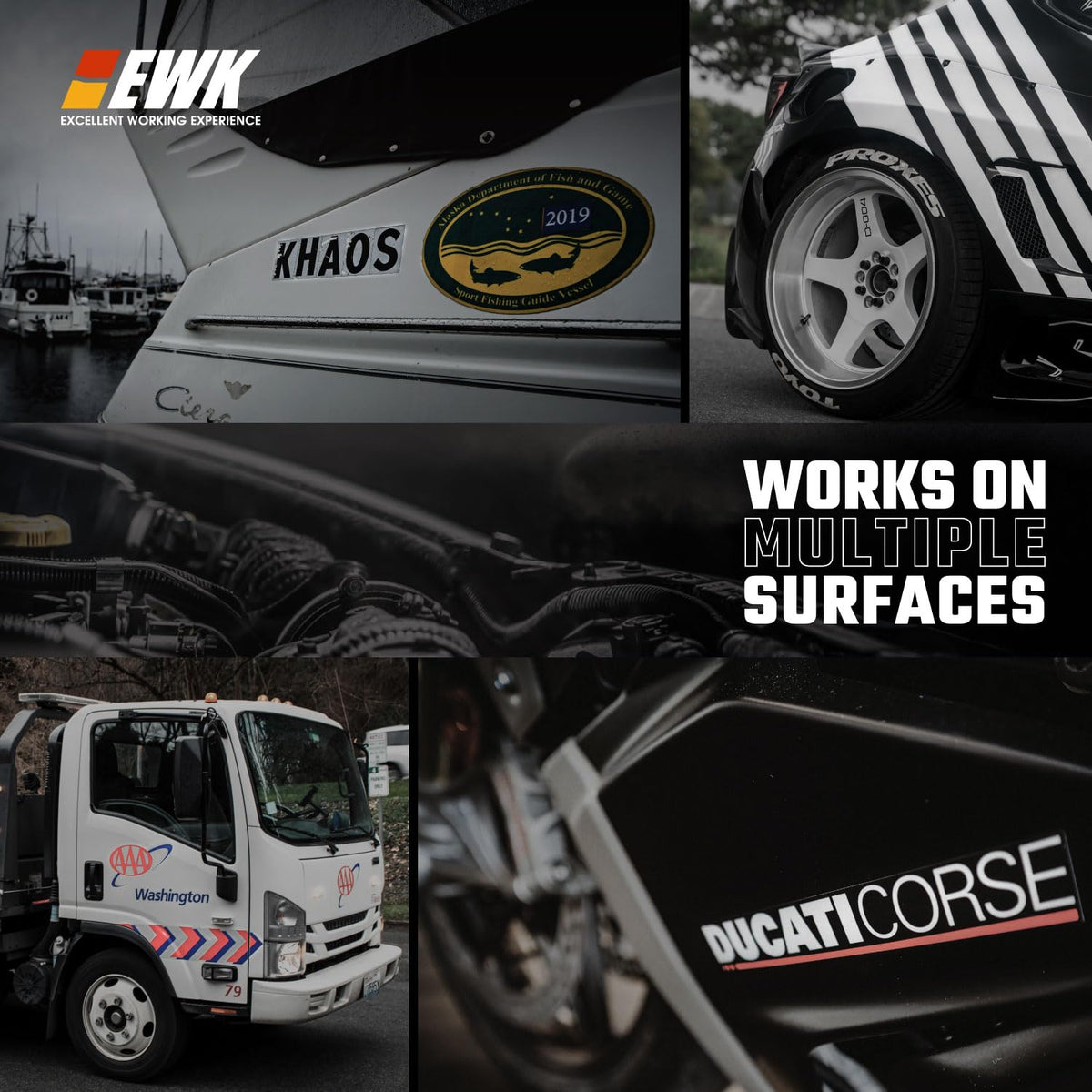 EWK wheel in garage setup illustrating professional DIY convenience