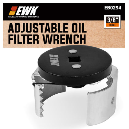 EWK front view wrench showing compact profile and secure fit benefit
