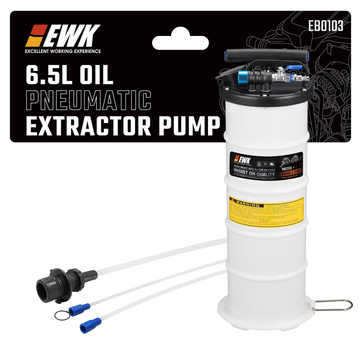 EWK front view showing full unit and handles for easy transport and quick setup