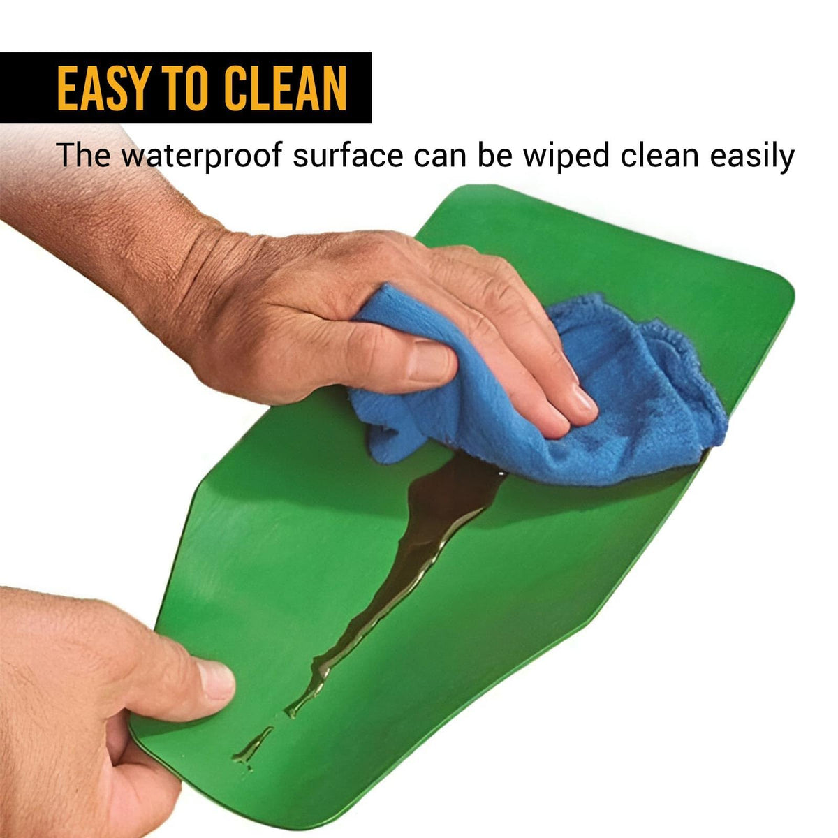 EWK funnel rolled inside toolbox illustrating compact storage and travel-ready benefit