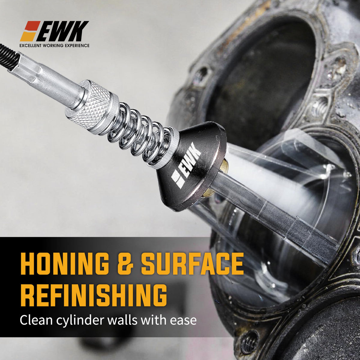 EWK knurled adjustment wheel detail demonstrating precise pressure control advantage