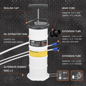 EWK long suction hose detail demonstrating deep-sump reach and flexibility