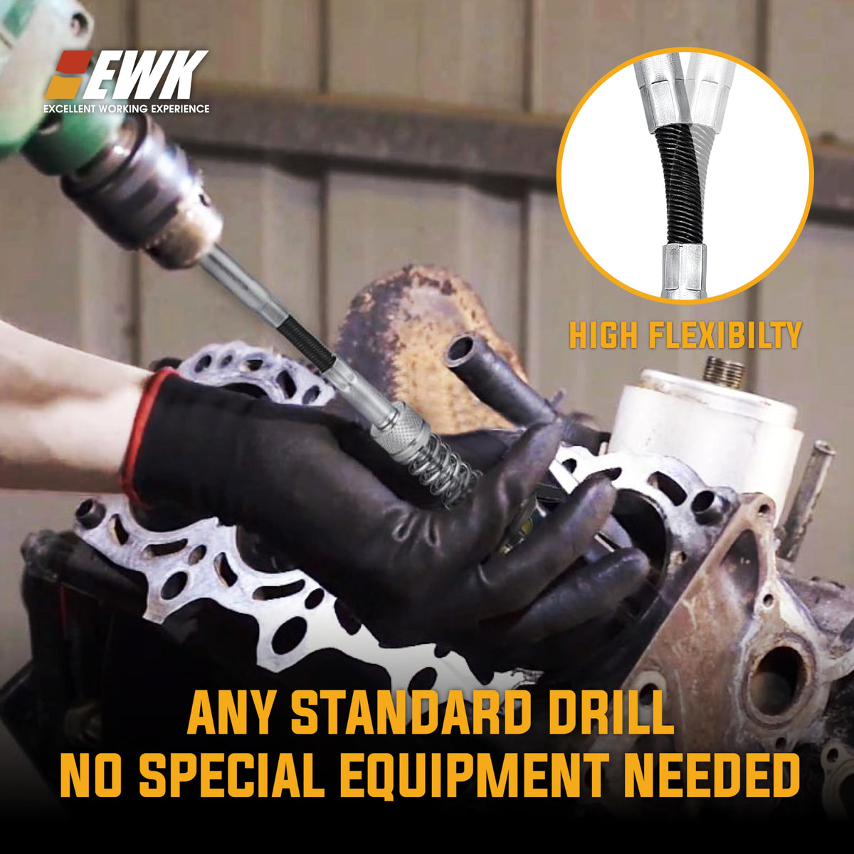 EWK hone beside ruler for scale showing compact size and workshop portability benefit