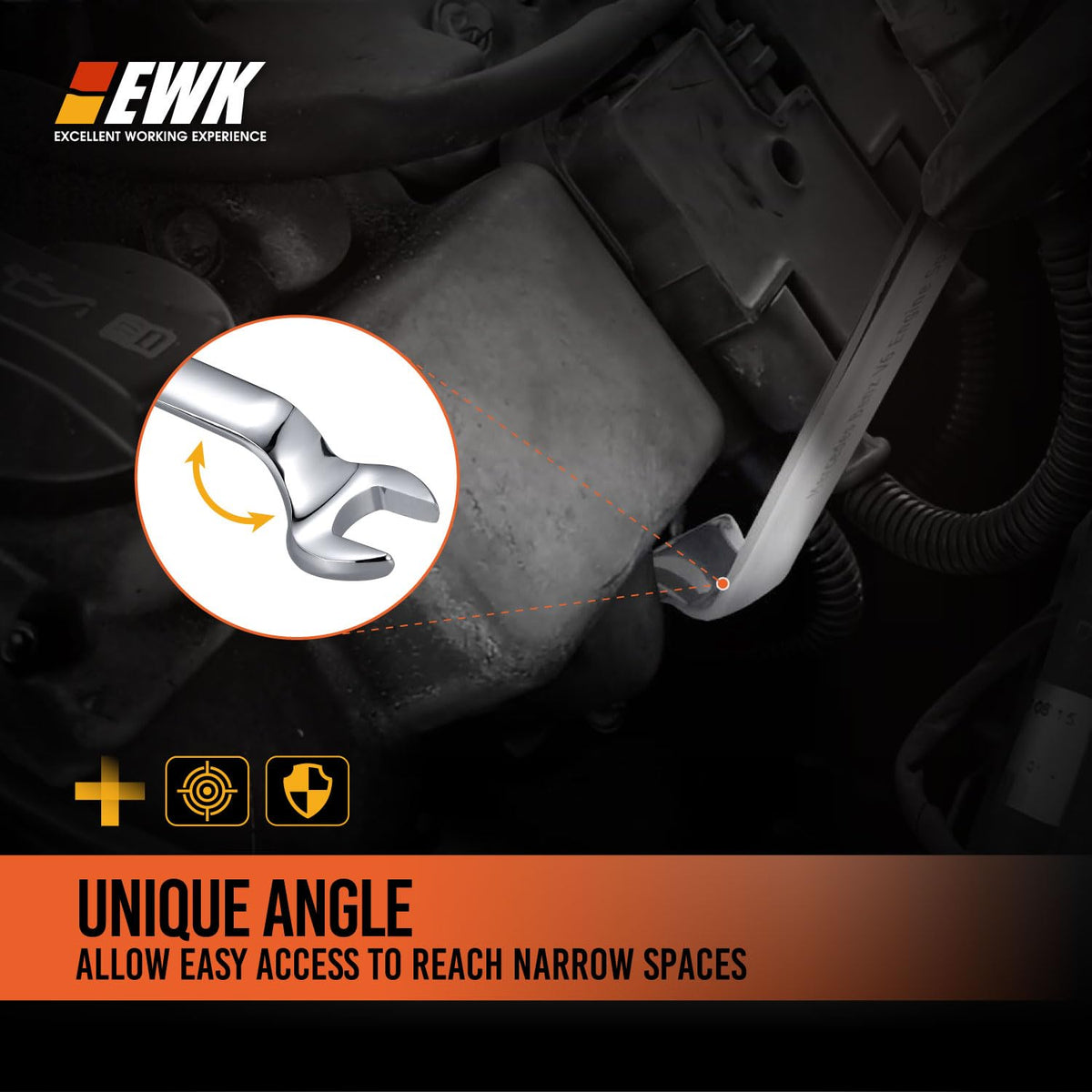 EWK tool next to ruler showing scale for correct fitment selection