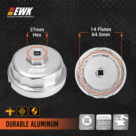 EWK close-up of four-slot detail showing precision fit for Toyota caps benefit