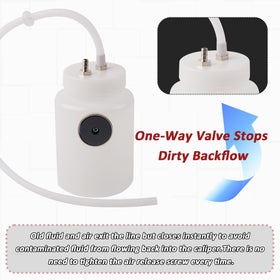 EWOJUYE close-up of check valve preventing backflow and simplifying bleeding