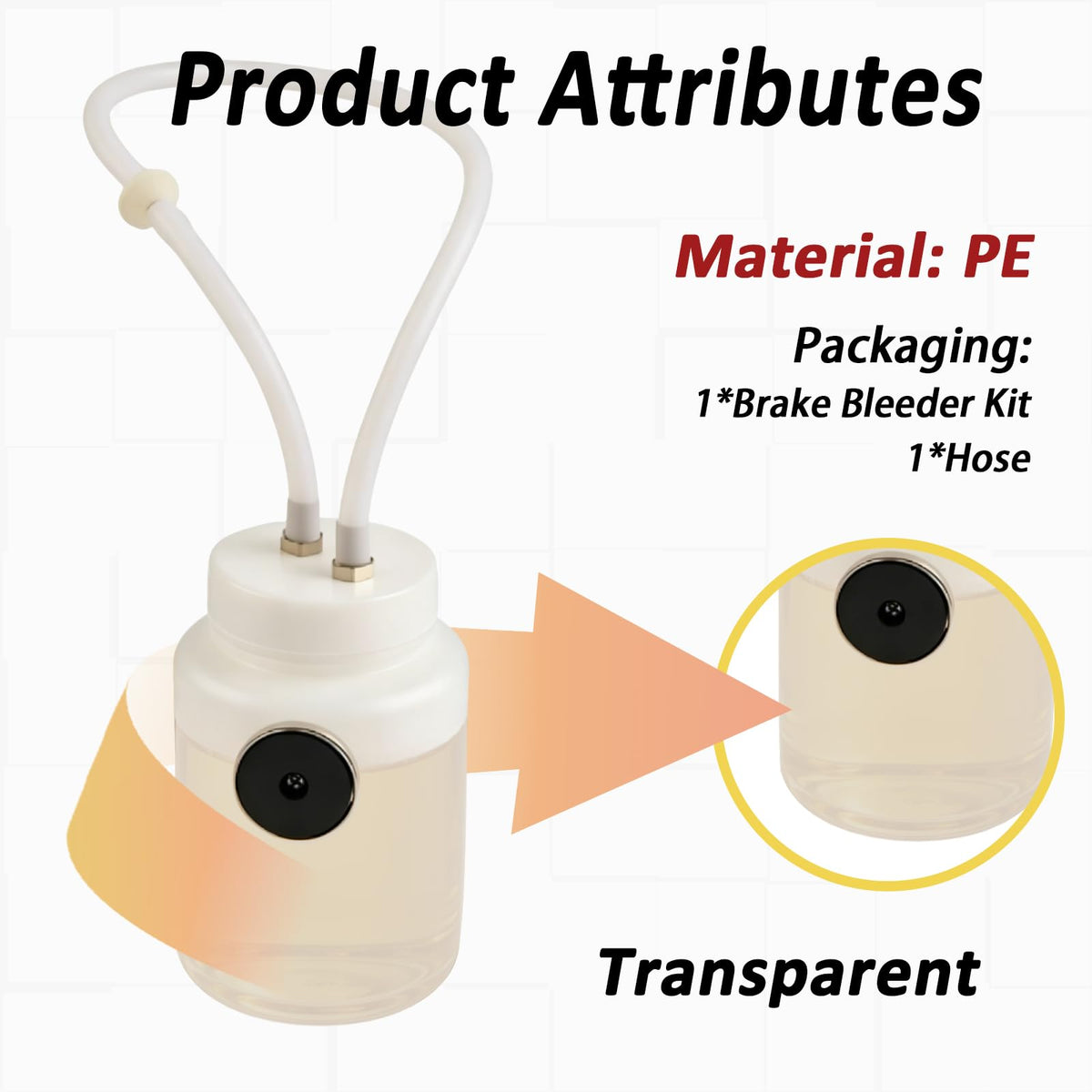 EWOJUYE hose fitted to bleeder screw demonstrating secure leak-free connection