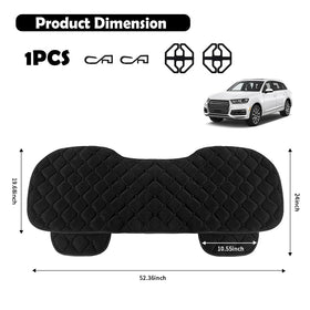 EWOJUYE rear seat cover flat lay displaying full width protection for bench seats
