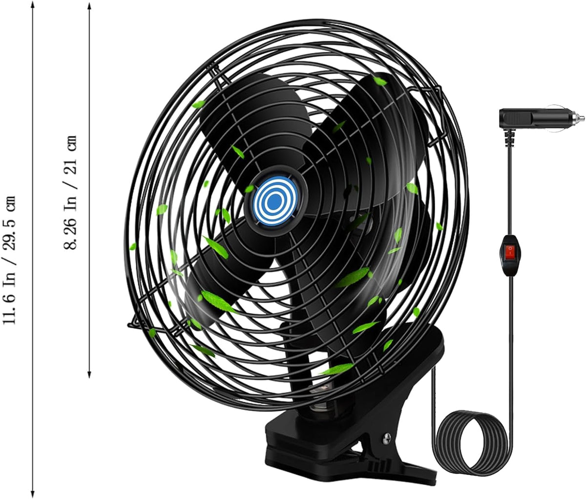 EWUTYT lifestyle road trip setup showing fan improving cabin comfort