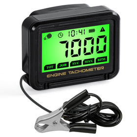 EXCECAR front display showing RPM and hours for quick monitoring