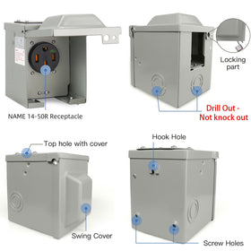 EXCELFU lockable door secured with padlock to prevent tampering and protect cable