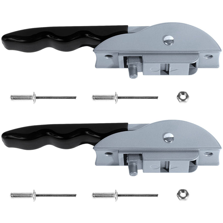 EXCELFU front view showing two handles and included hardware for quick replacement
