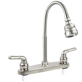 EXCELFU front view of faucet showing compact design and easy mounting